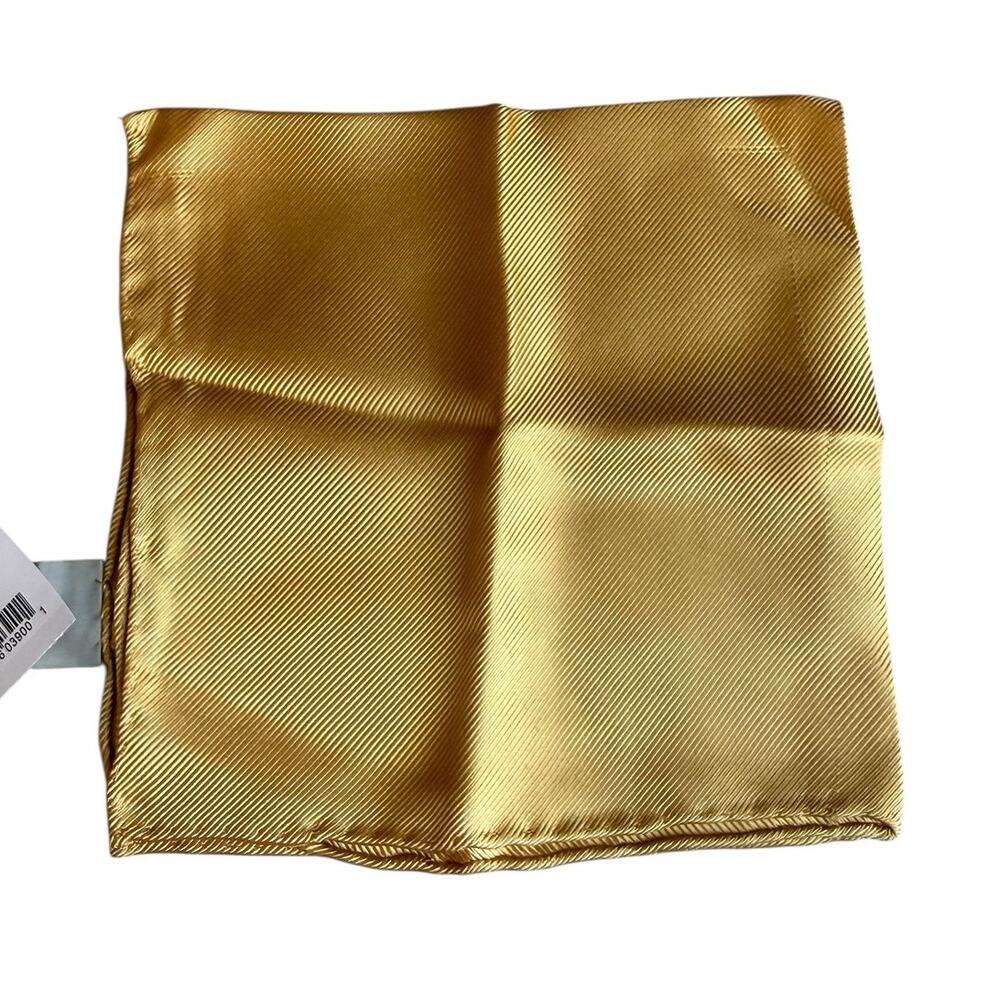 Nordstrom Silk Pocket Square Gold